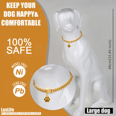 LuxLife 18K plated stainless steel finish shines in sunlit walks for impressive park presence