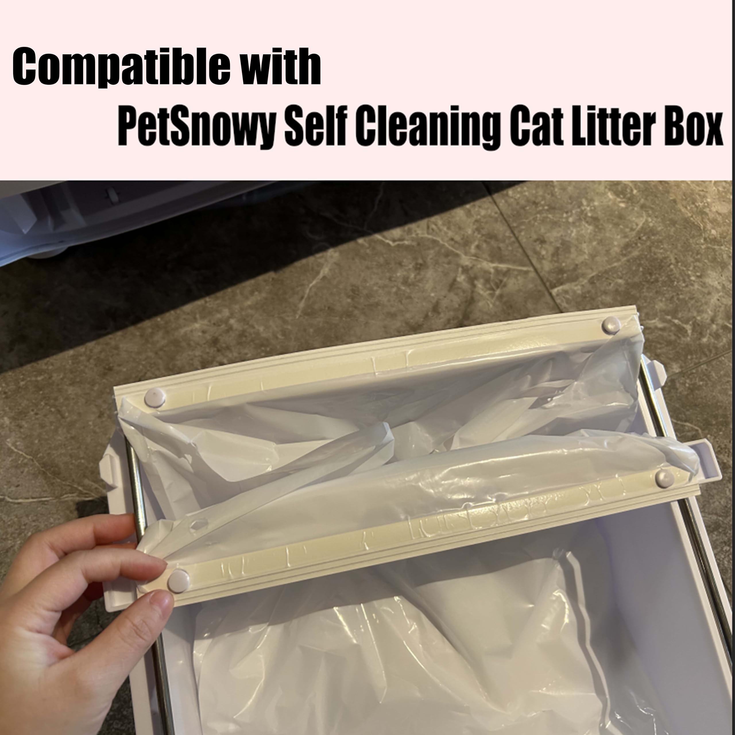 Luxrise 60-pack liners are pre-punched for secure placement and easy removal.