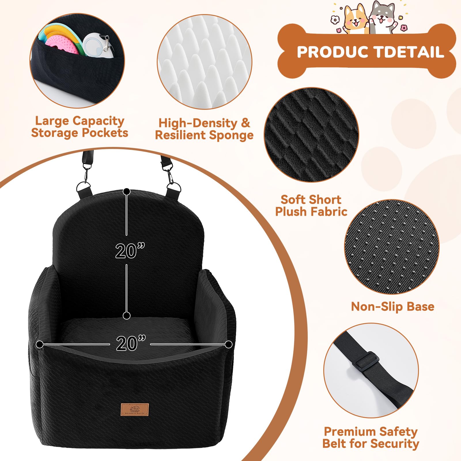 Can also function as a cozy home or travel bed.