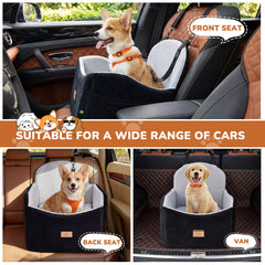 LUXYBEE memory foam cushion provides cozy support during car rides.