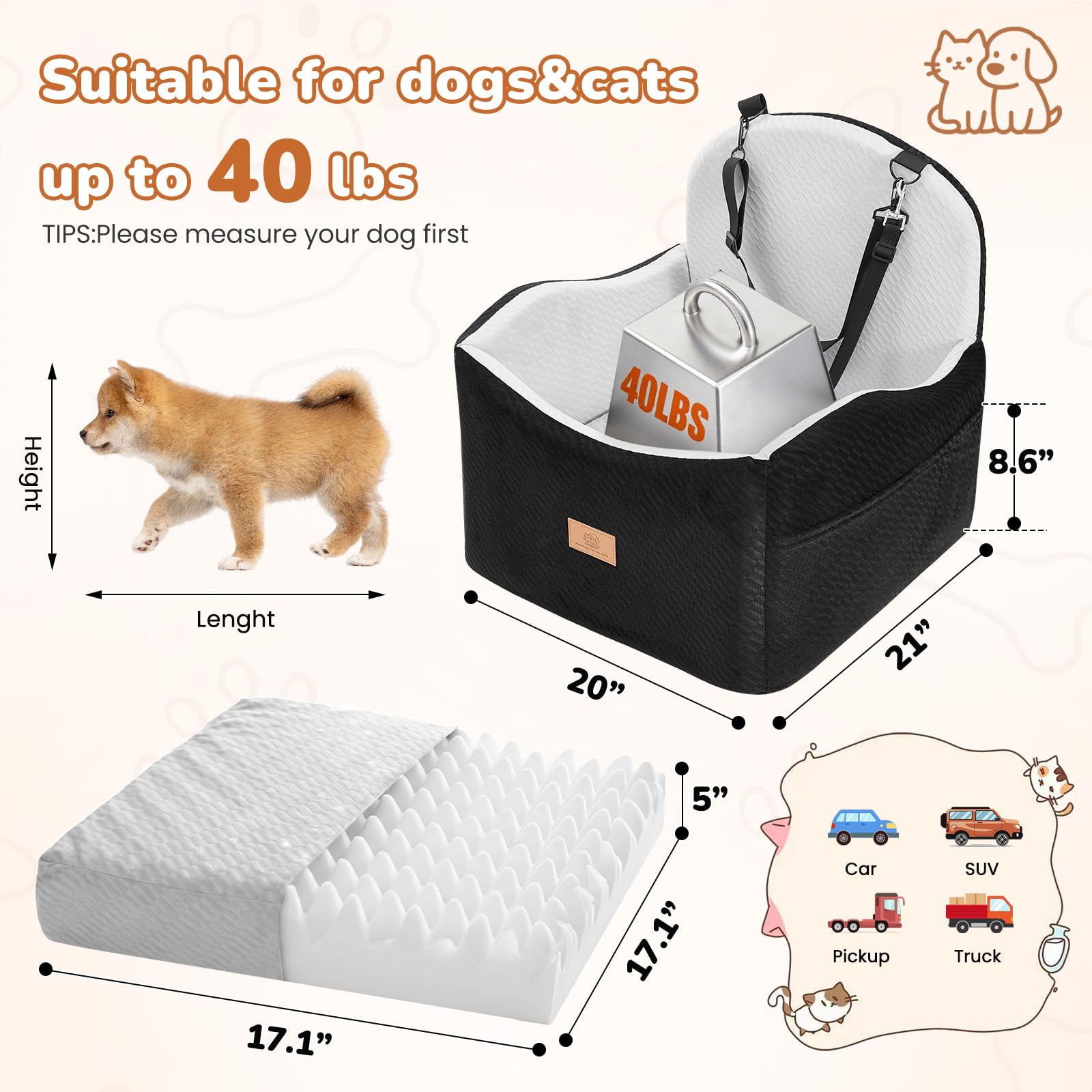 LUXYBEE removable cover is machine-washable for easy cleaning.