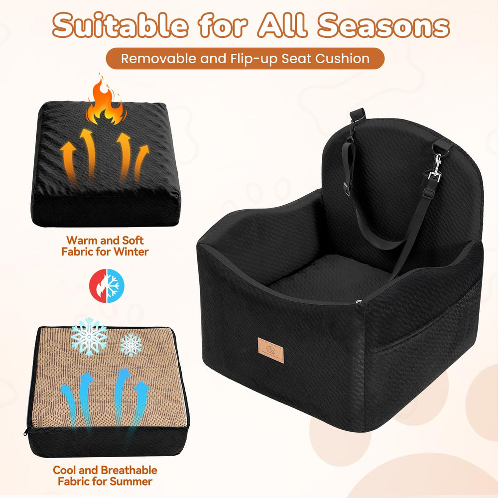 Removable, washable cover for easy cleaning after trips.