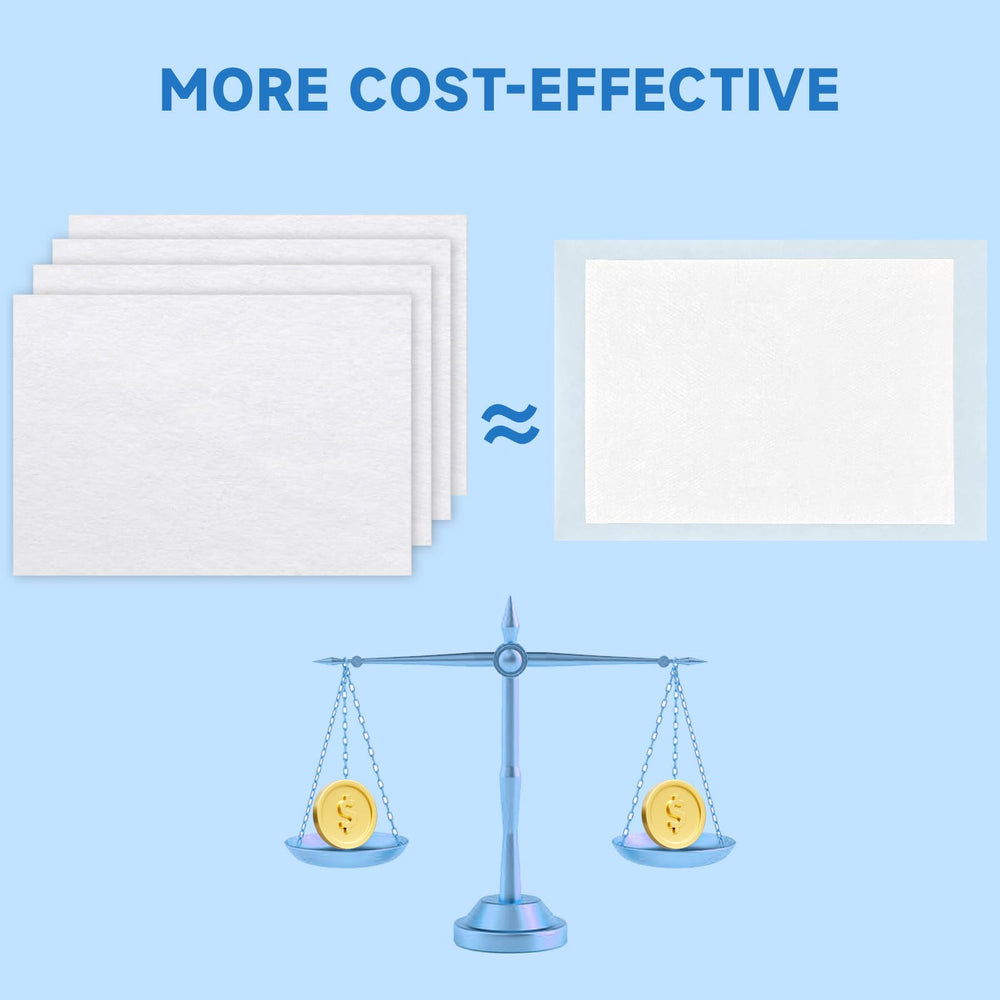 L&W BROS cost-efficient solution, one sheet replaces multiple pads