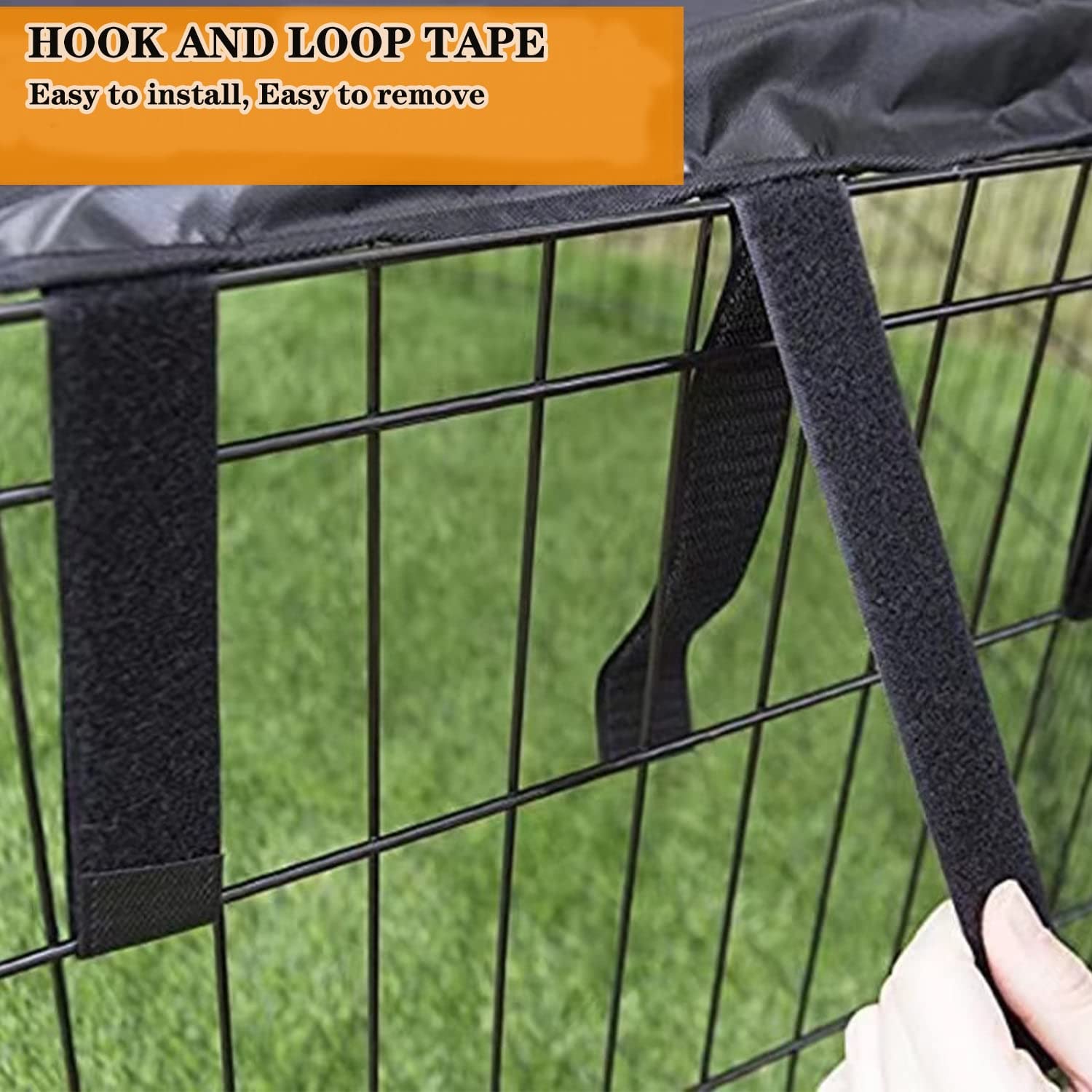 LWFCOEE dog pen cover outdoor-ready with UV resistance for sunny days.