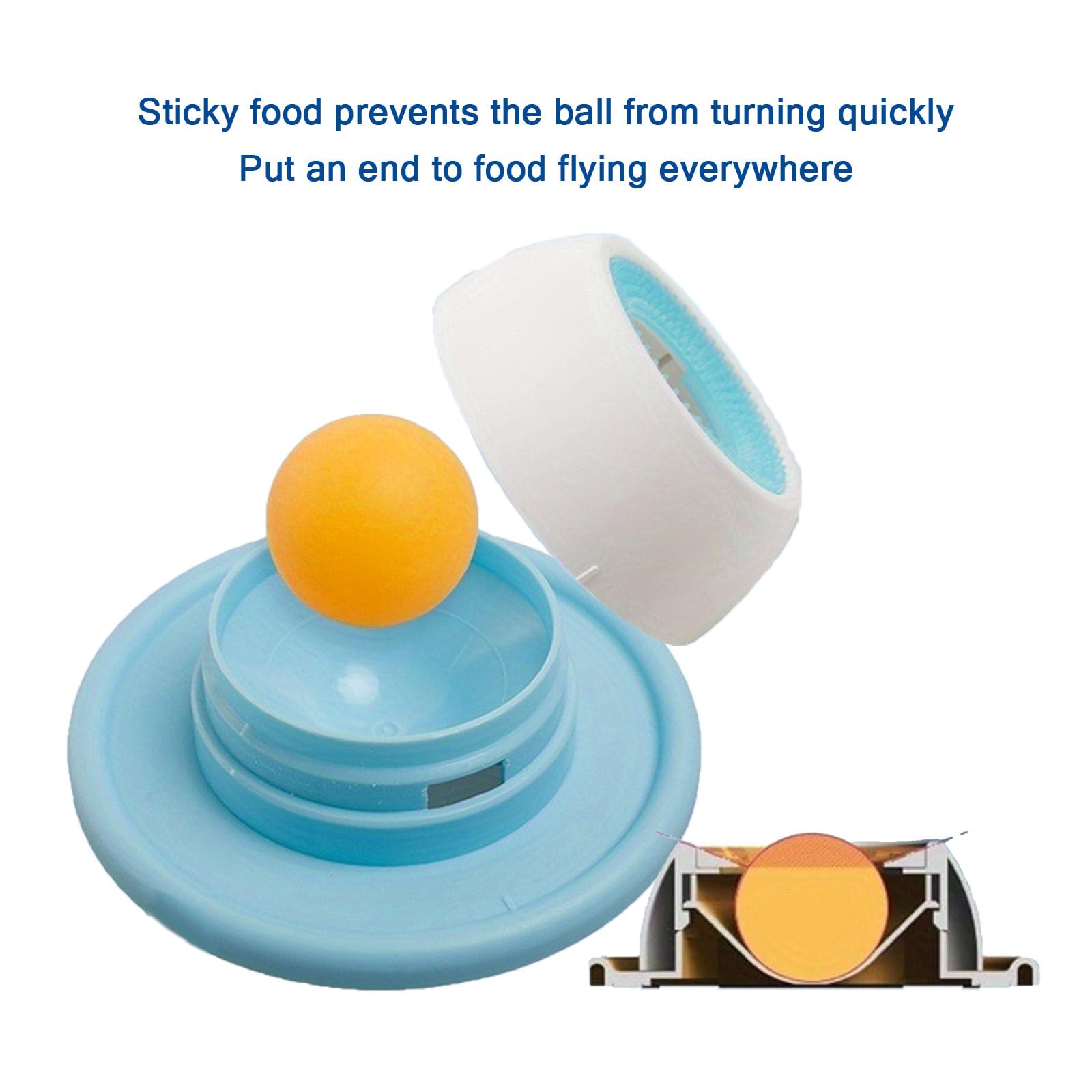 LWPFSD Slow-feed bowl liquid-treats demonstrates splash reduction for cleaner floors.