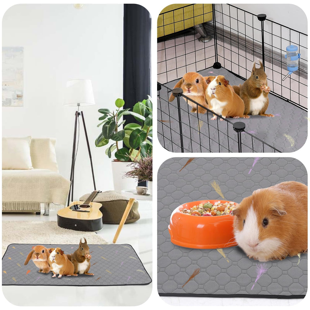 LWYMX two-pack guinea pig liners for a tidy, reusable cage setup