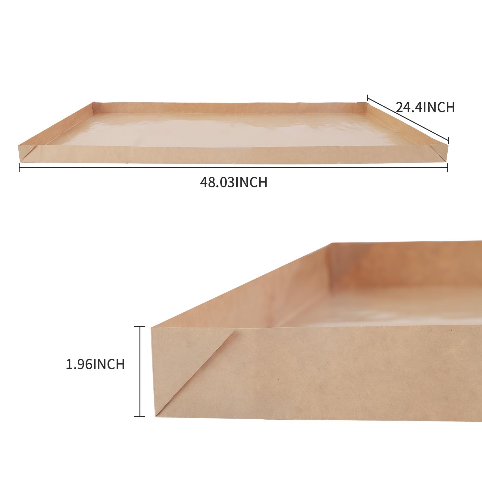 LWYMX raised-edge liner prevents leaks and spills