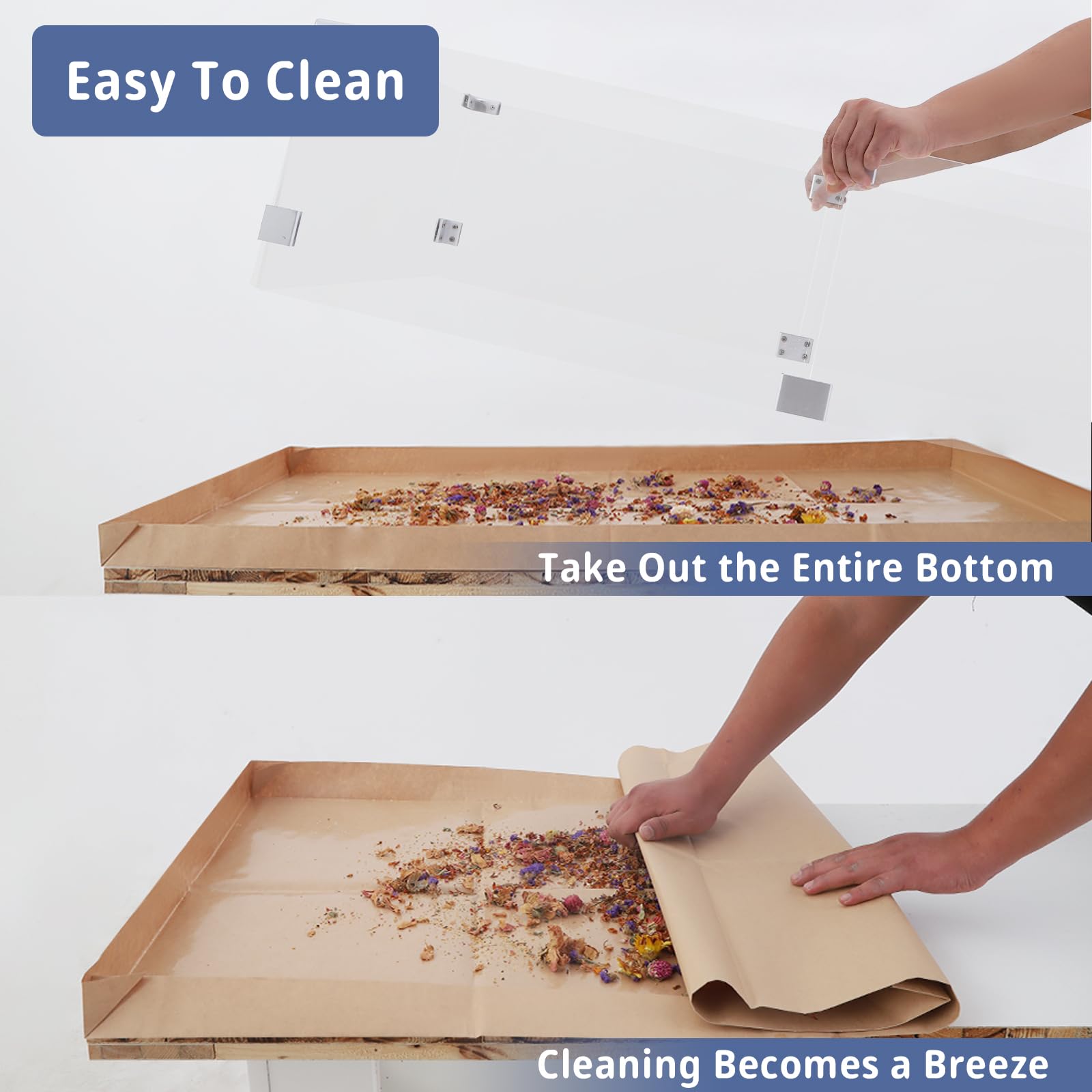 LWYMX water-resistant kraft paper cage liner keeps surfaces dry