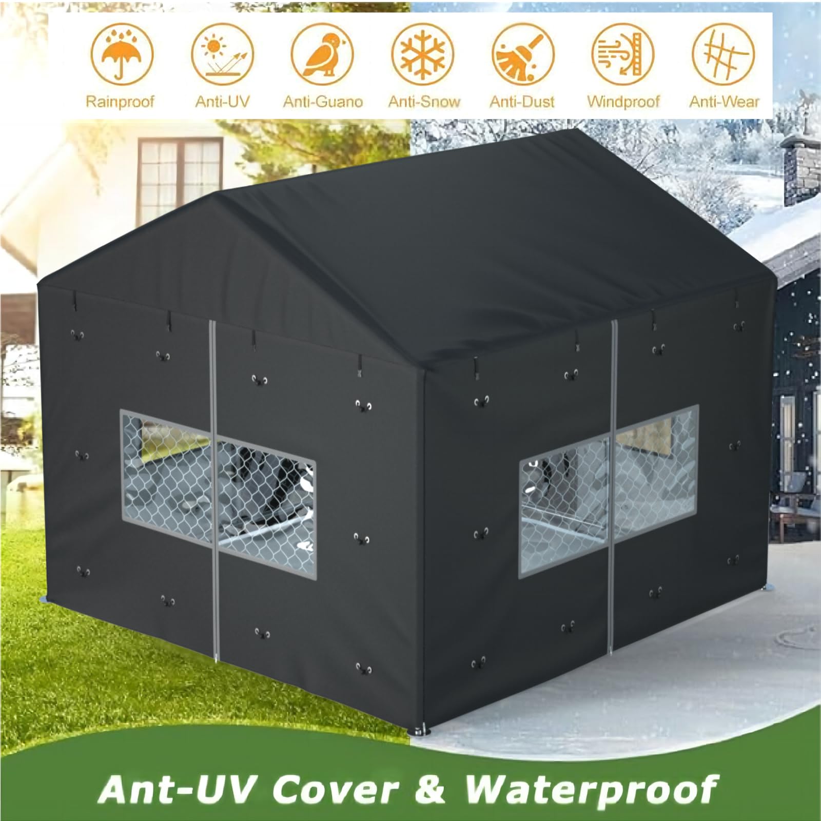 LYBOSH easy-install design helps you secure the cover quickly