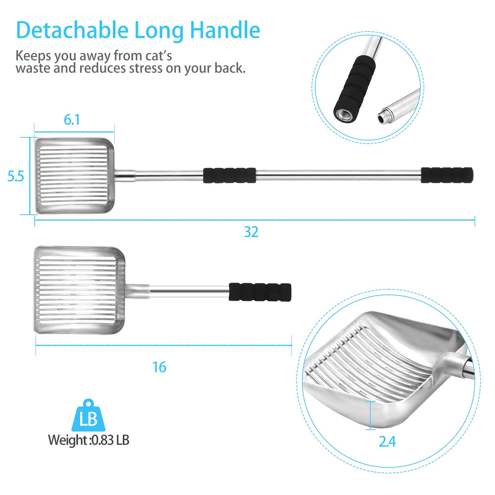 LYCC deep, angled bowl reaches corners for efficient litter removal.