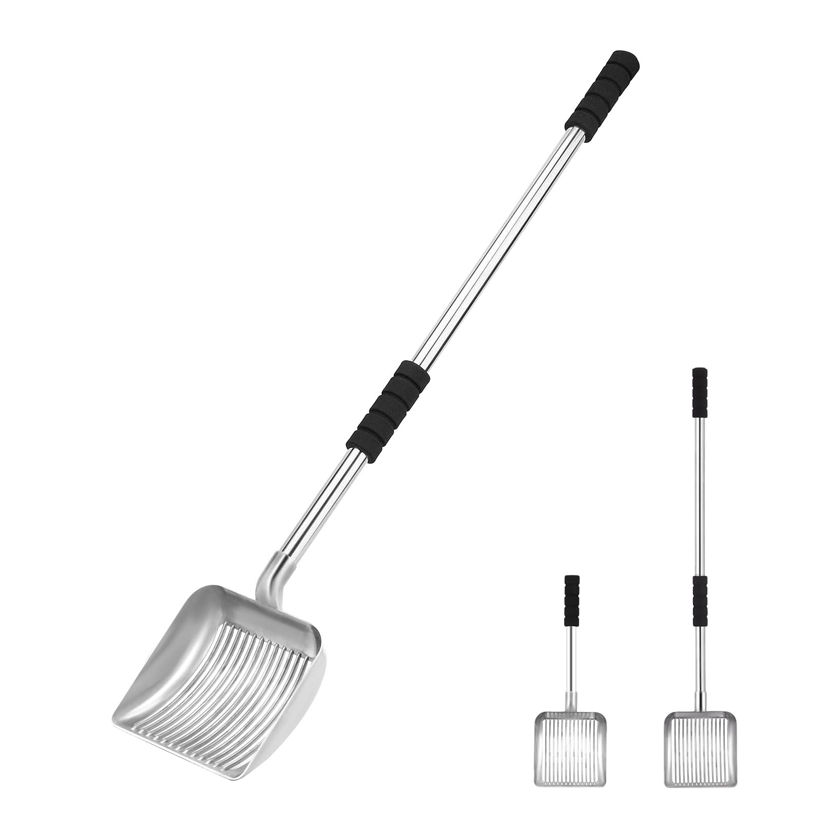 LYCC cat litter scoop with deep-sift design for quick screening.