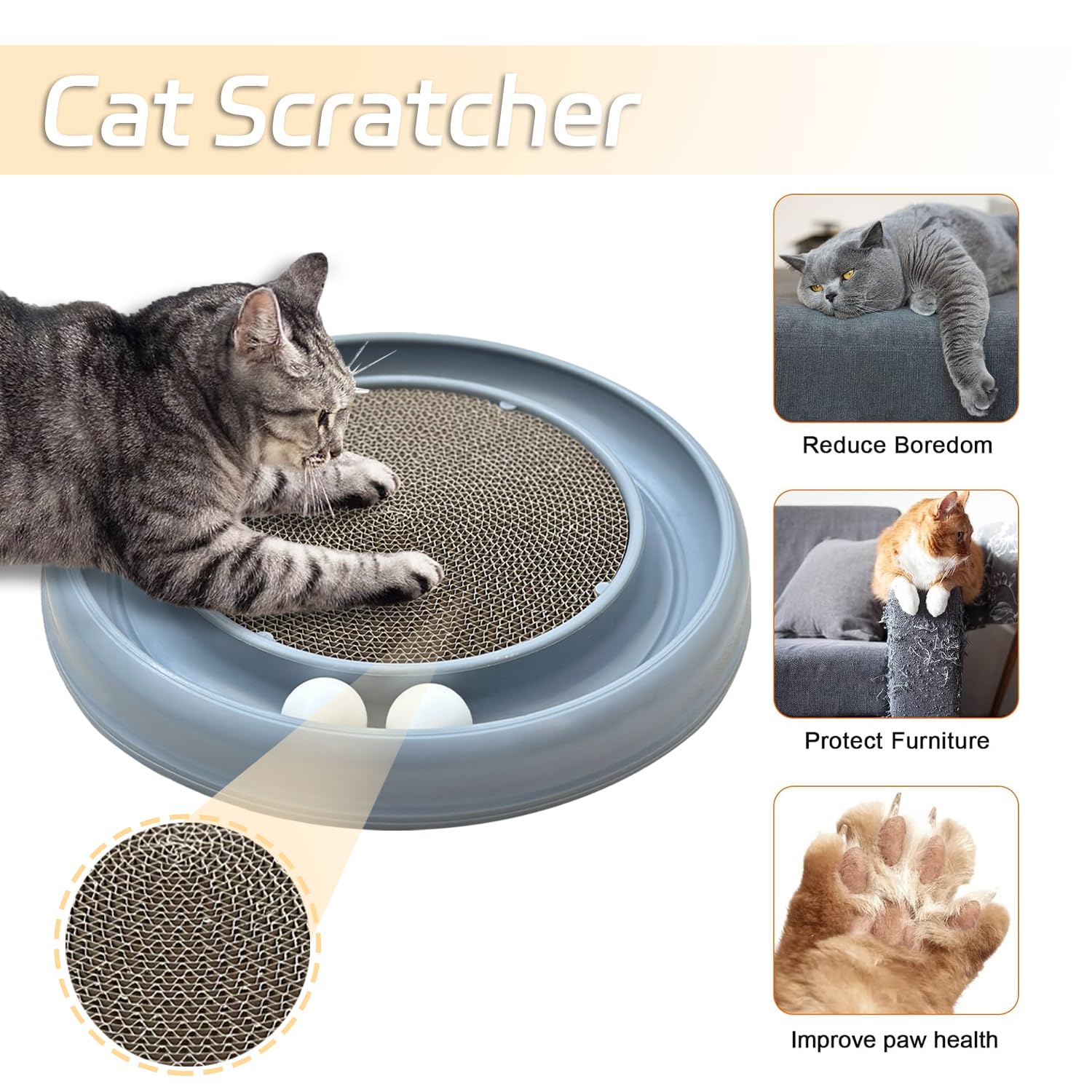 LYCTDD cat ball track ball engages paws and nose for dynamic movement.