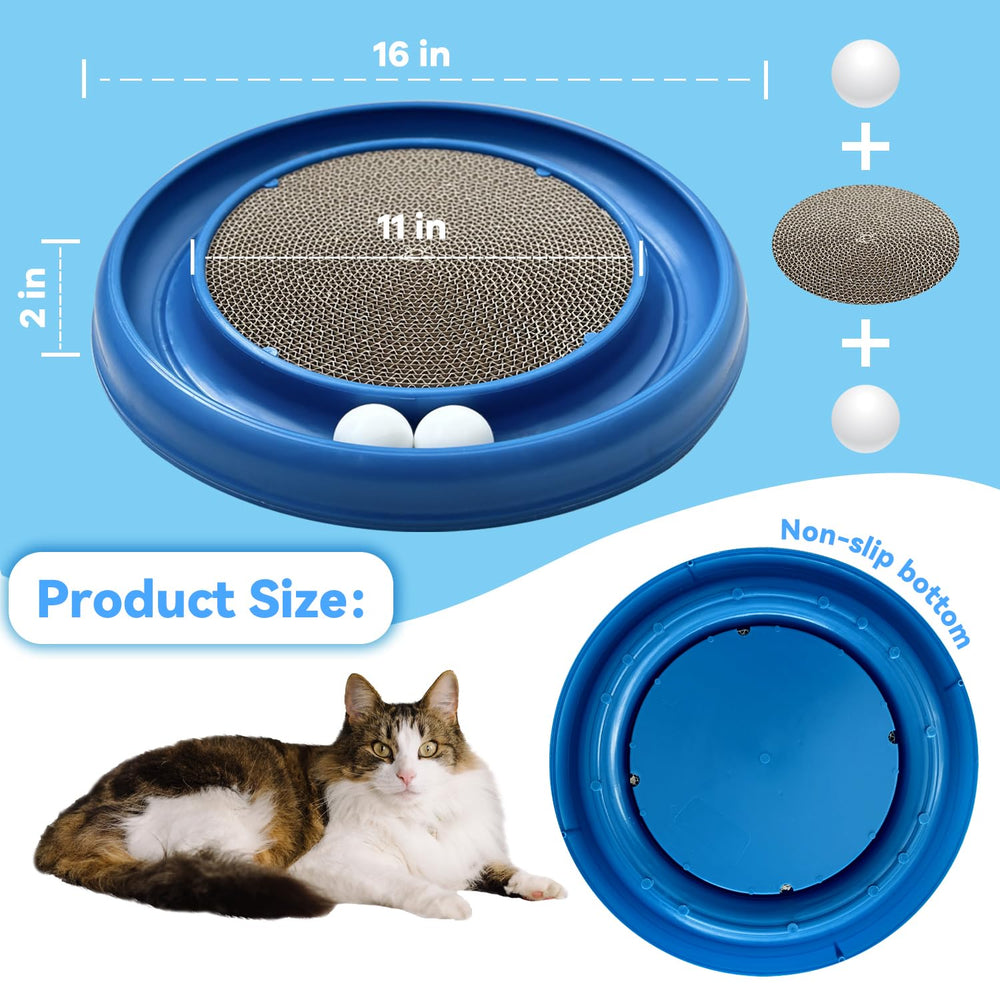 LYCTDD colorful track toy set, visually stimulating enrichment for bored cats