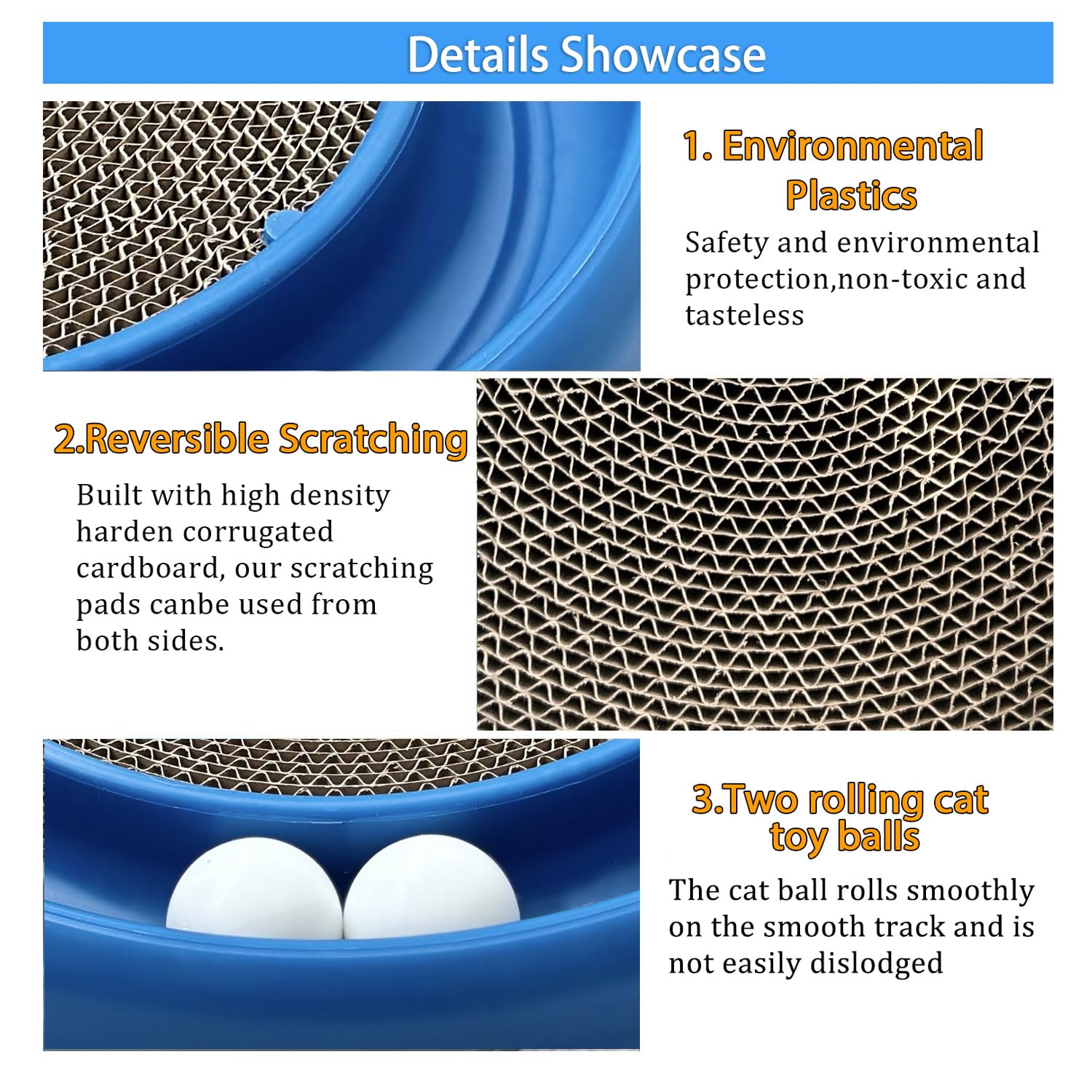 LYCTDD reversible scratching pad center, provides fresh scratching surface for cats