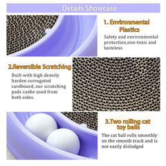 LYCTDD Rolling Cat Toy Balls provide unpredictable motion for engagement.