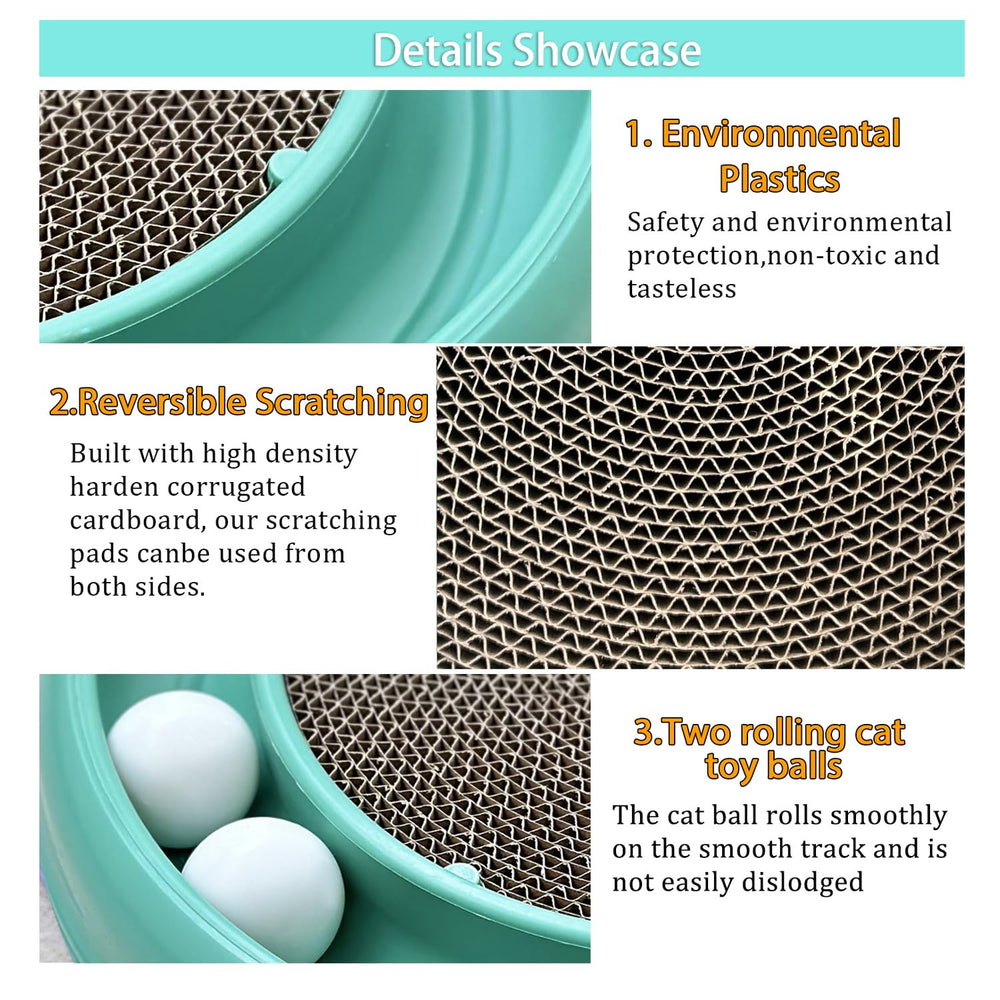 The LYCTDD round cat scratcher base close-up highlights durability.