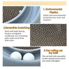 LYCTDD round scratcher base supports scratching while protecting furniture.