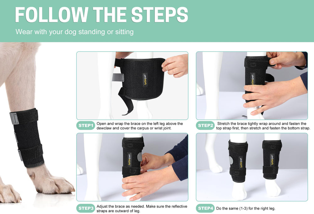 Lyderpet easy wrap application makes fitting quick and simple.