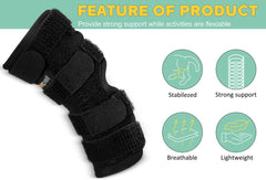 Lyderpet neoprene brace features soft breathable material to reduce chafing.