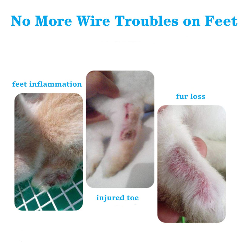 Lyellfe rabbit cage mat-durable-plastic provides long-lasting support for busy pets.