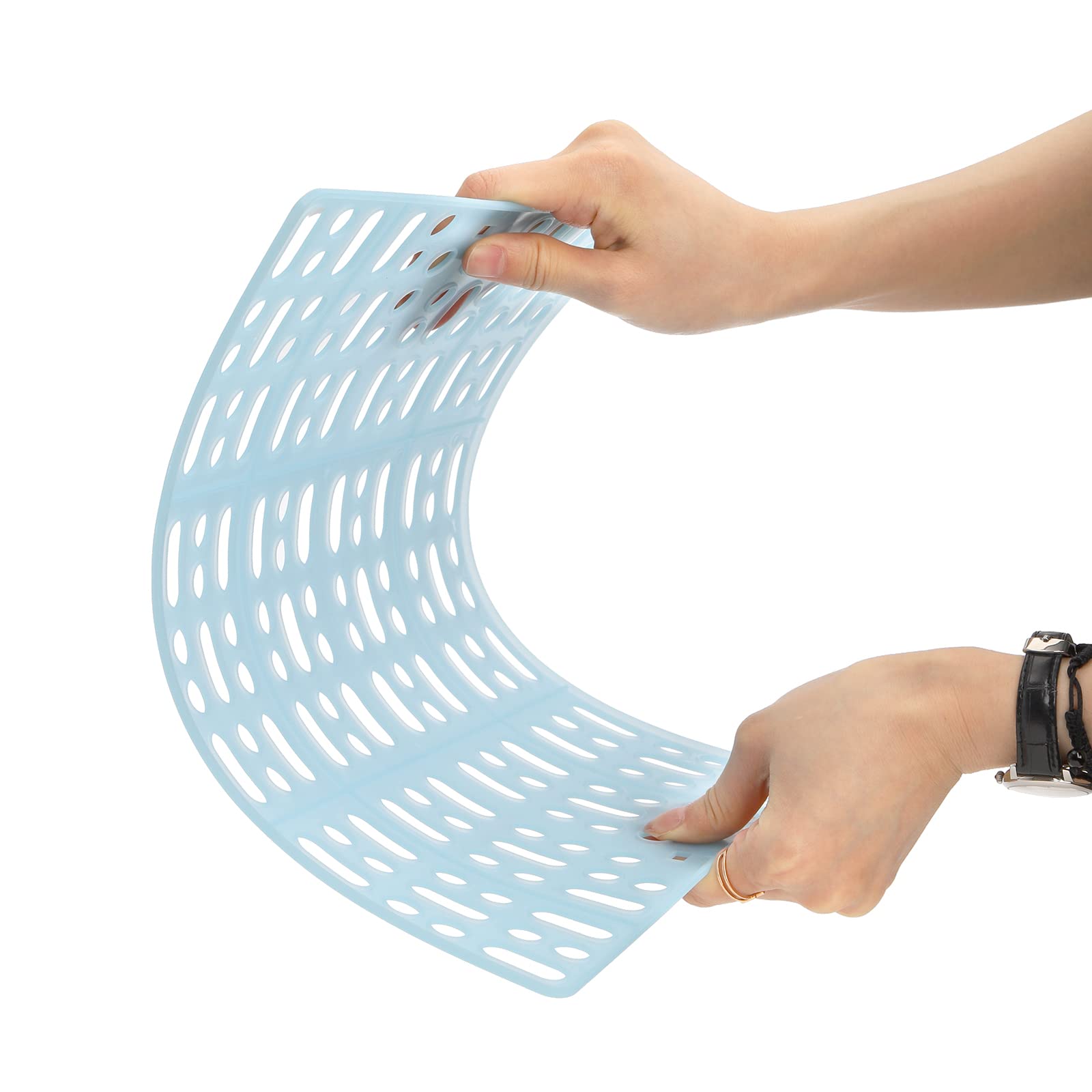 Lyellfe rabbit cage mat-hole-design promotes easy waste separation and cleaning.