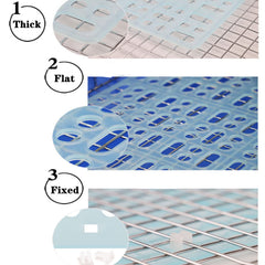 Lyellfe rabbit cage mat-snap-joint-attachment keeps mats secure on wire.