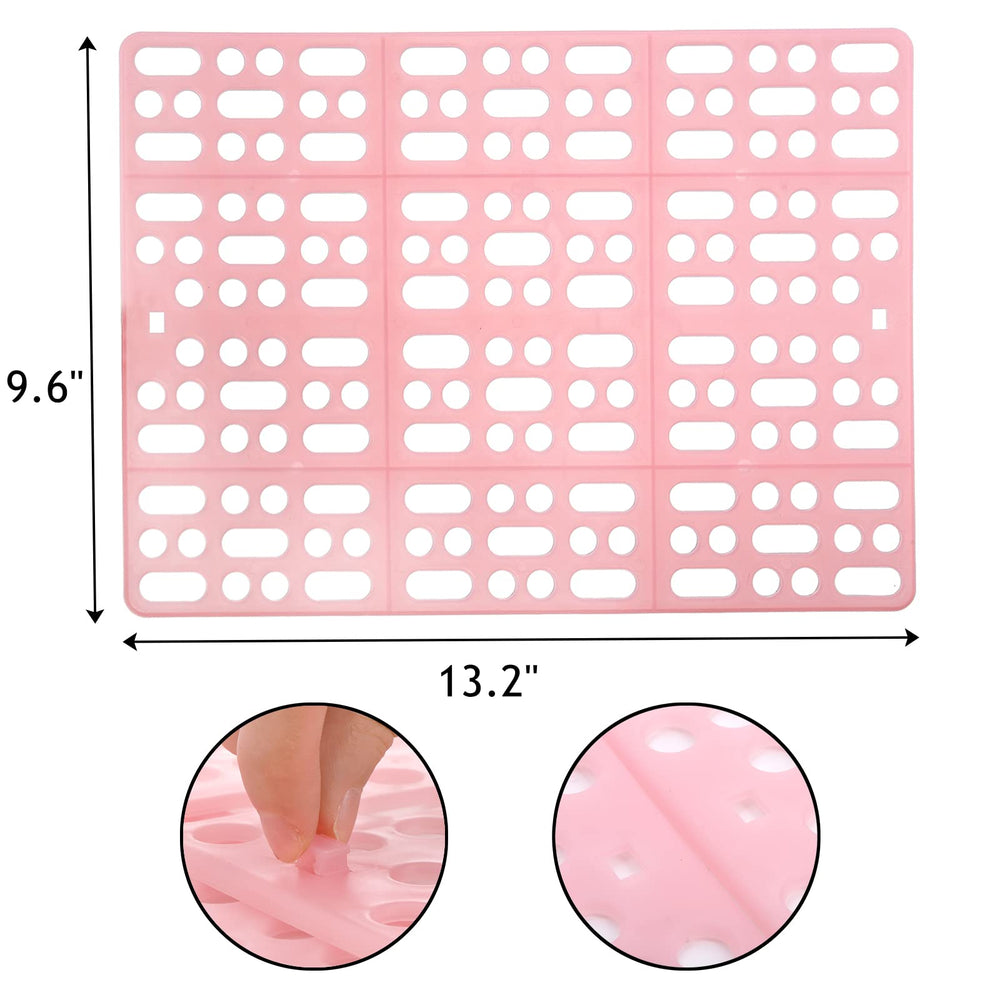 Lyellfe rabbit cage mat three-colors-set adds color while cushioning paws.