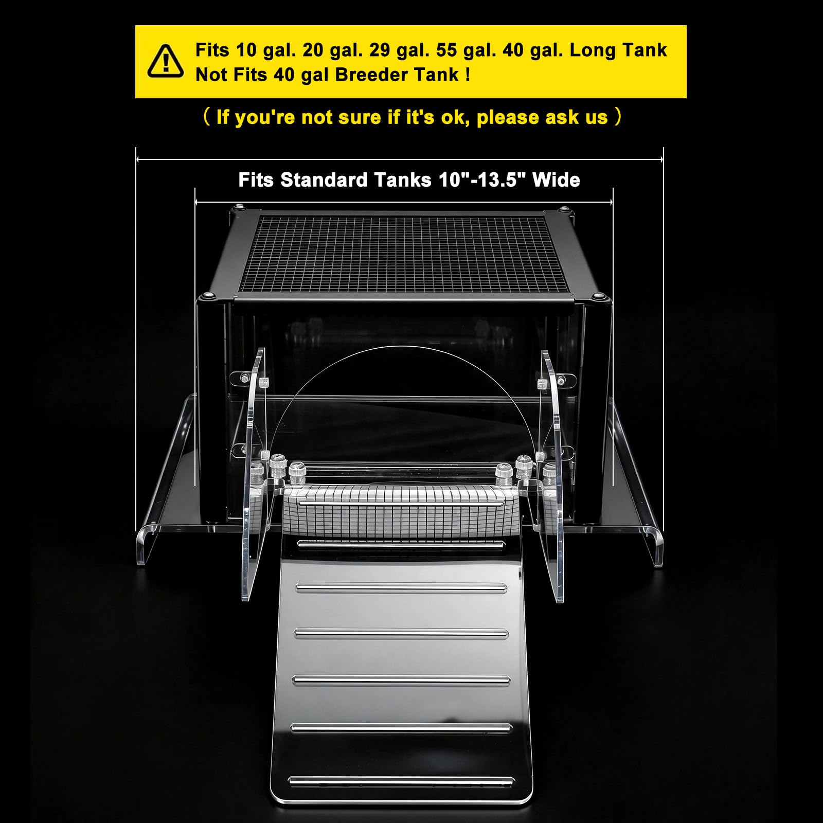 LYL LEYOULAND Turtle Topper ramp-climb-steps facilitates easy access to basking area.