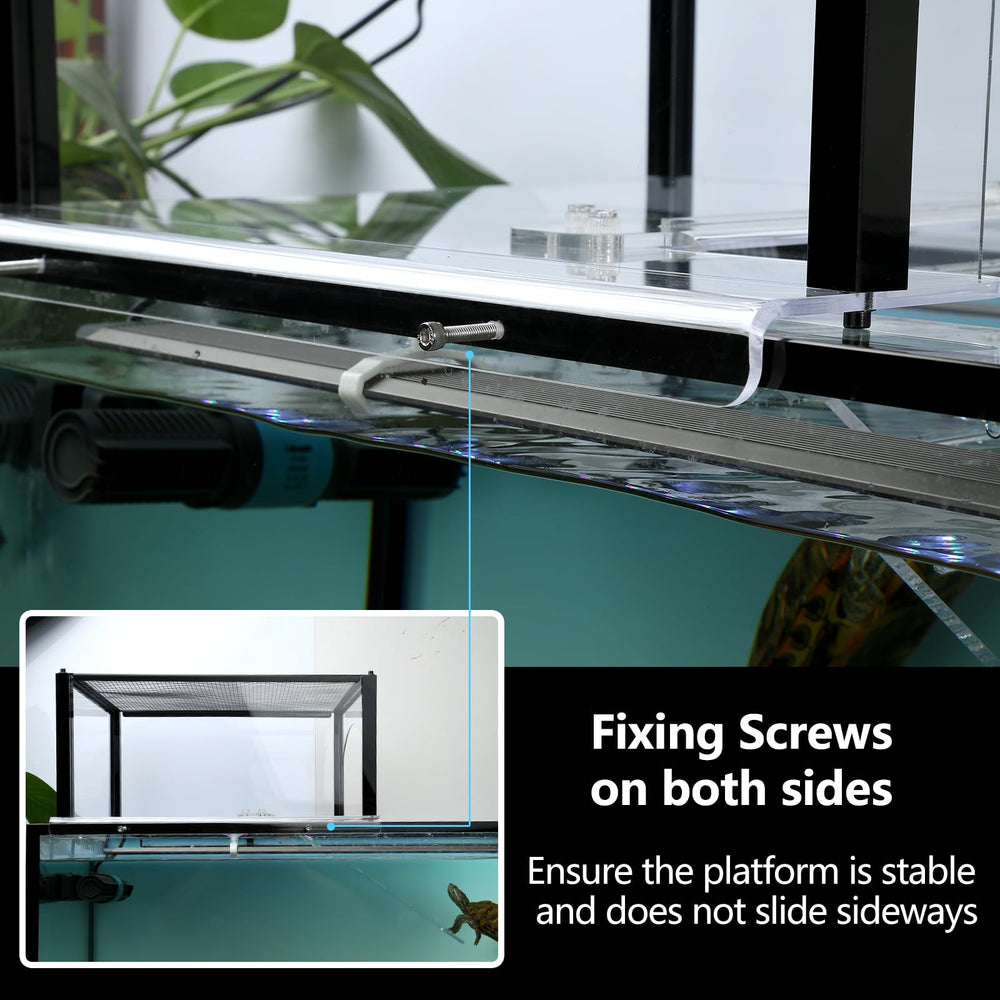 LYL LEYOULAND Turtle Topper transparent acrylic panel lets light pass for warm basking