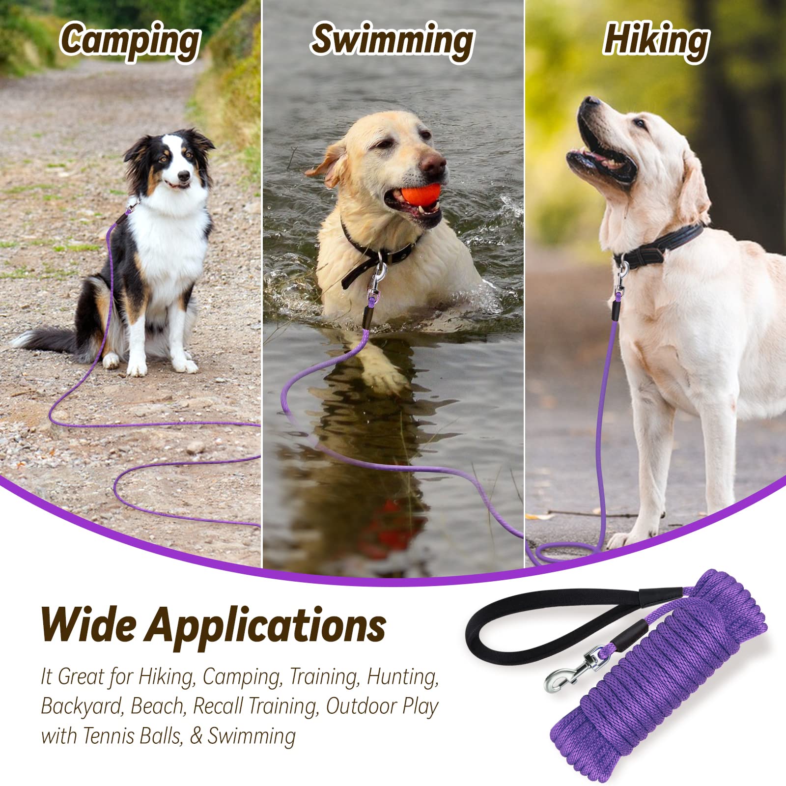 Lynxking Check Cord Leash training and hiking ready for outdoor adventures