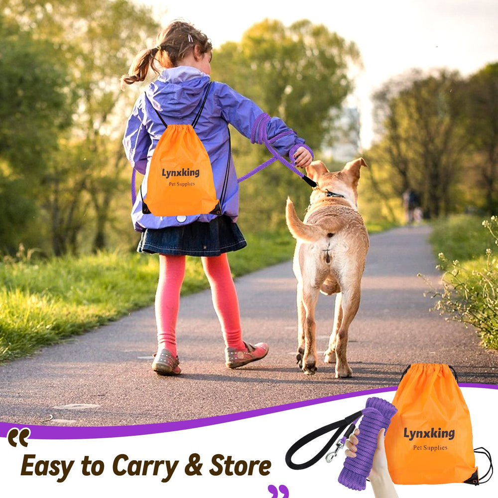 Lynxking Check Cord Dog Leash water floating rope for wet and dry conditions
