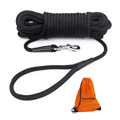 Lynxking Check Cord Leash in use with 30ft reach for control