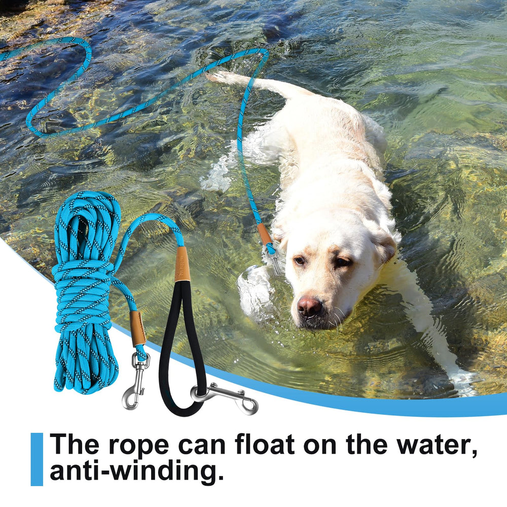 Lynxking 3/8-inch rope leash built for large dogs with strong grip.