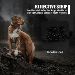 Lynxking Long Dog Leash heavy-duty-rope delivers durability for outdoor use.