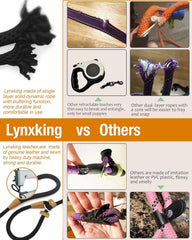 Lynxking sturdy metal ring and knots showing reliable construction.