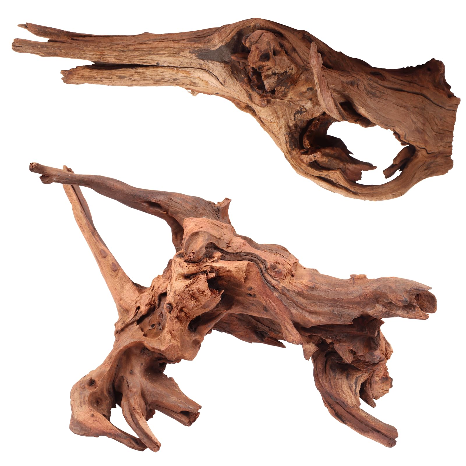 LYPHARD AQUARIUMS driftwood 2 pieces, 14-18 inches, enhances natural habitat and hiding spots.