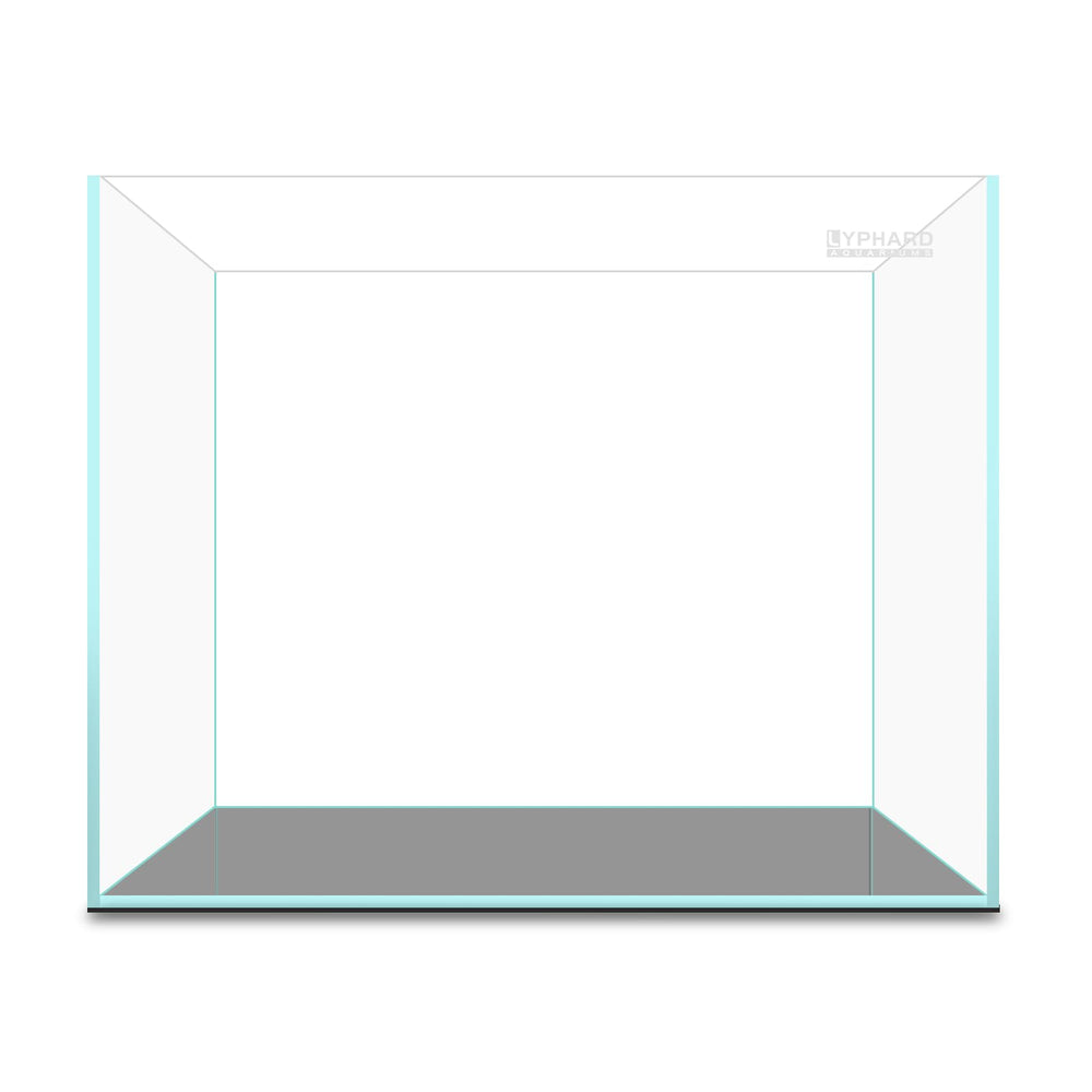 LYPHARD AQUARIUMS rimless edge design emphasizes seamless aesthetics for modern tanks.
