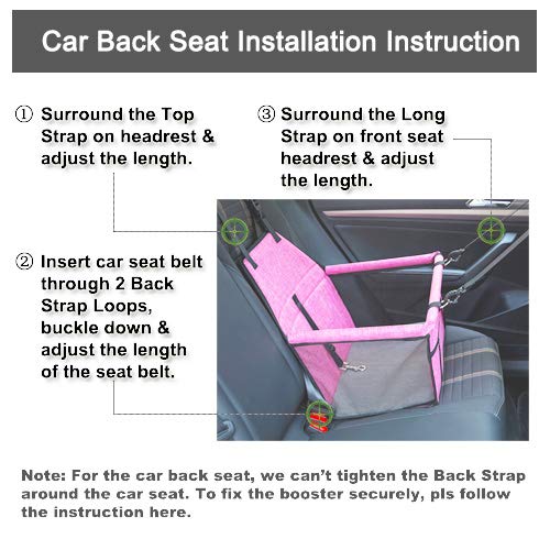 Lyricalife Pet Car Seat demonstrates easy car-seat installation compatibility.
