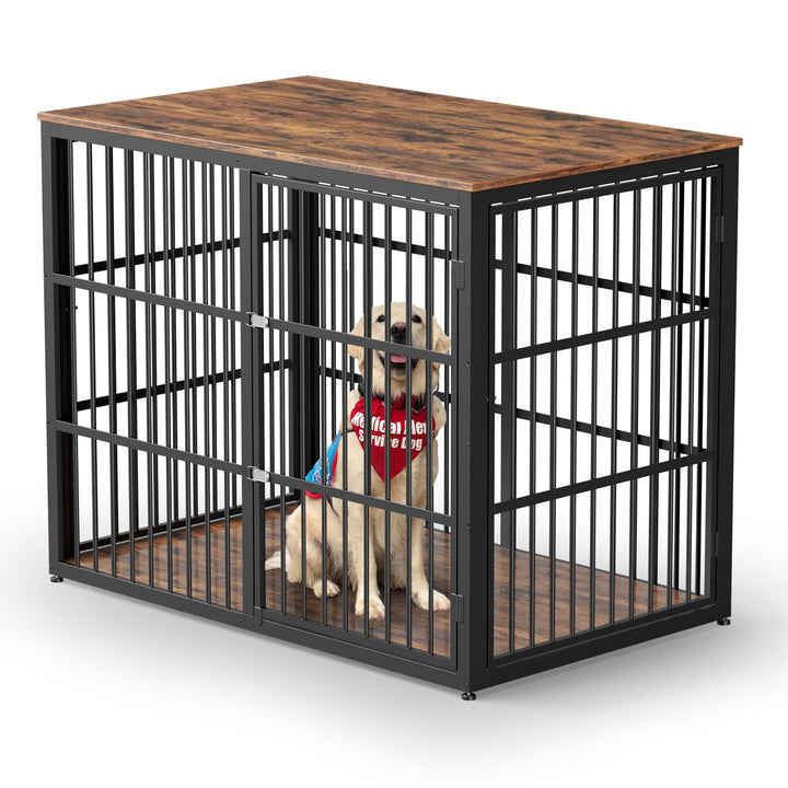 Lyromix 48'' XXL dog crate with three doors for easy access and versatile setup
