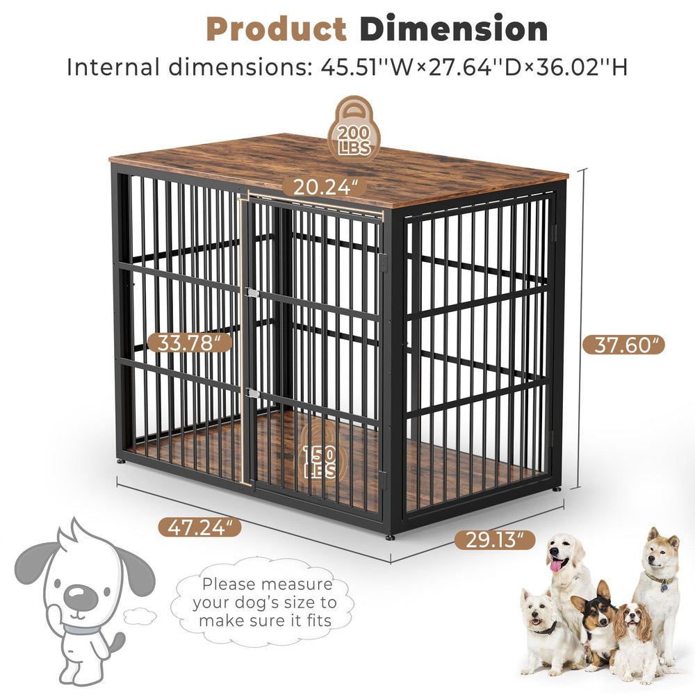 Lyromix dog crate end table storage combines shelter with surface space