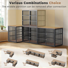 Lyromix dog crate end table top showing decorative surface above a safe enclosure