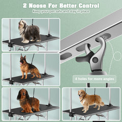 Lyromix dog grooming table with stable legs for steady work on any floor.