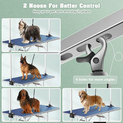 Lyromix grooming table features sturdy legs for stable setup on any floor