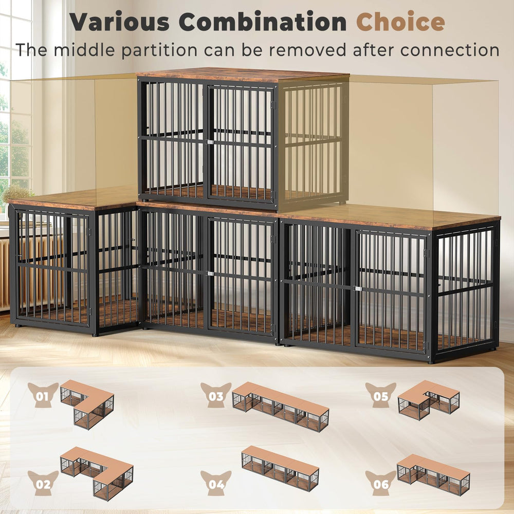 Lyromix three door crate from side angle showing easy access