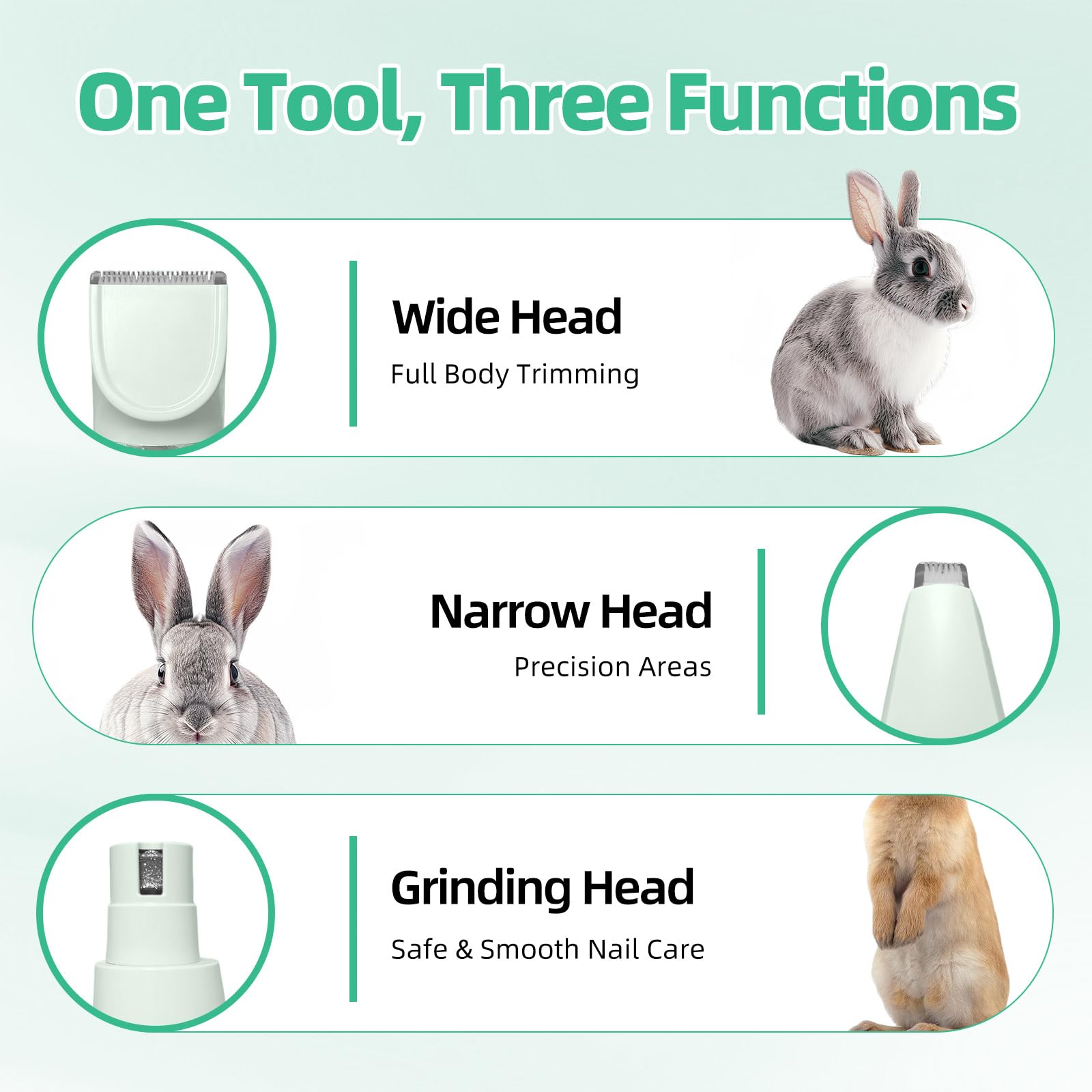 Lyrzzey grooming kit cordless rechargeable design for unrestricted grooming sessions.