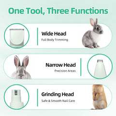 Lyrzzey grooming kit cordless rechargeable design for unrestricted grooming sessions.