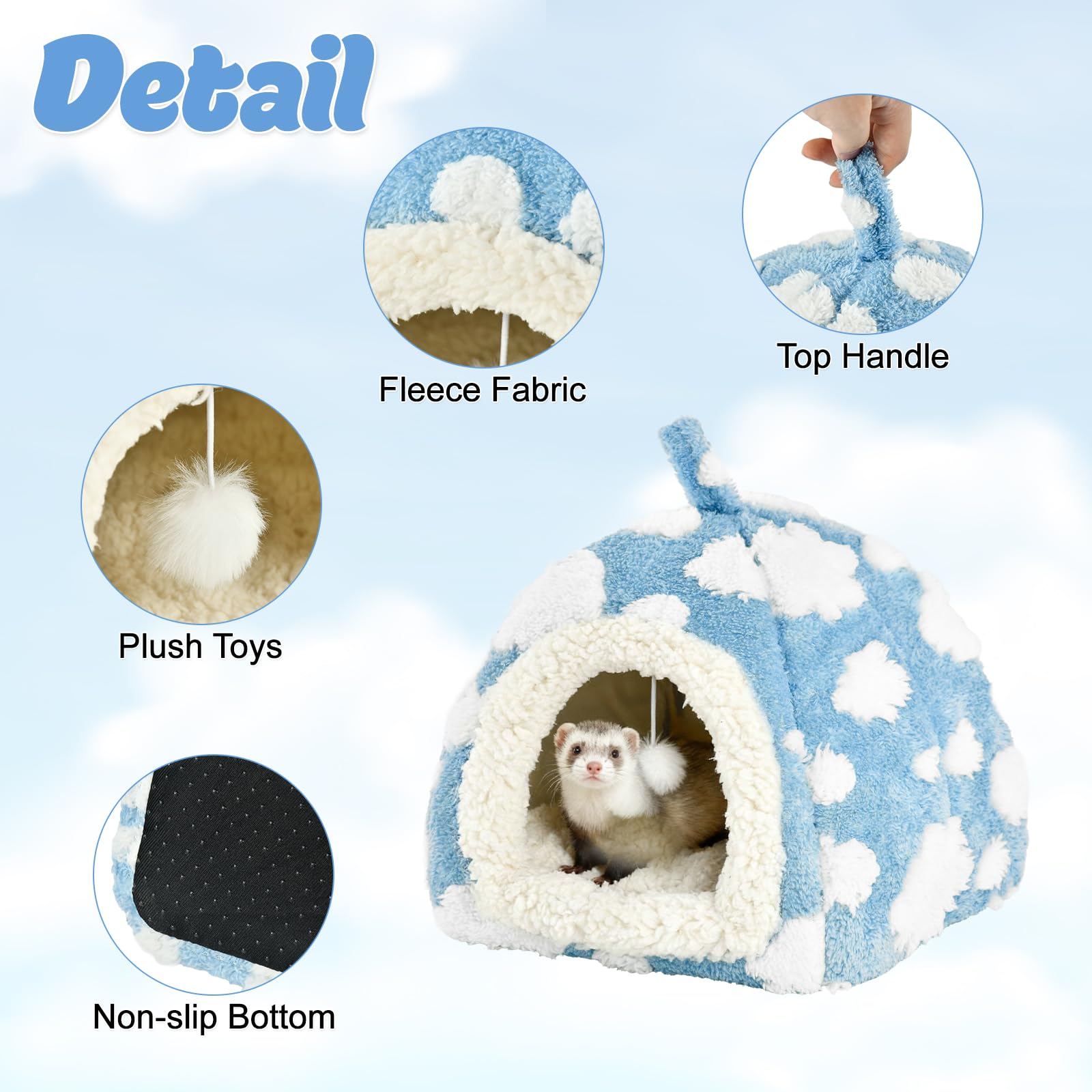 LyssKMK Bunny Bed ultra-soft fleece delivers cozy warmth for pets.