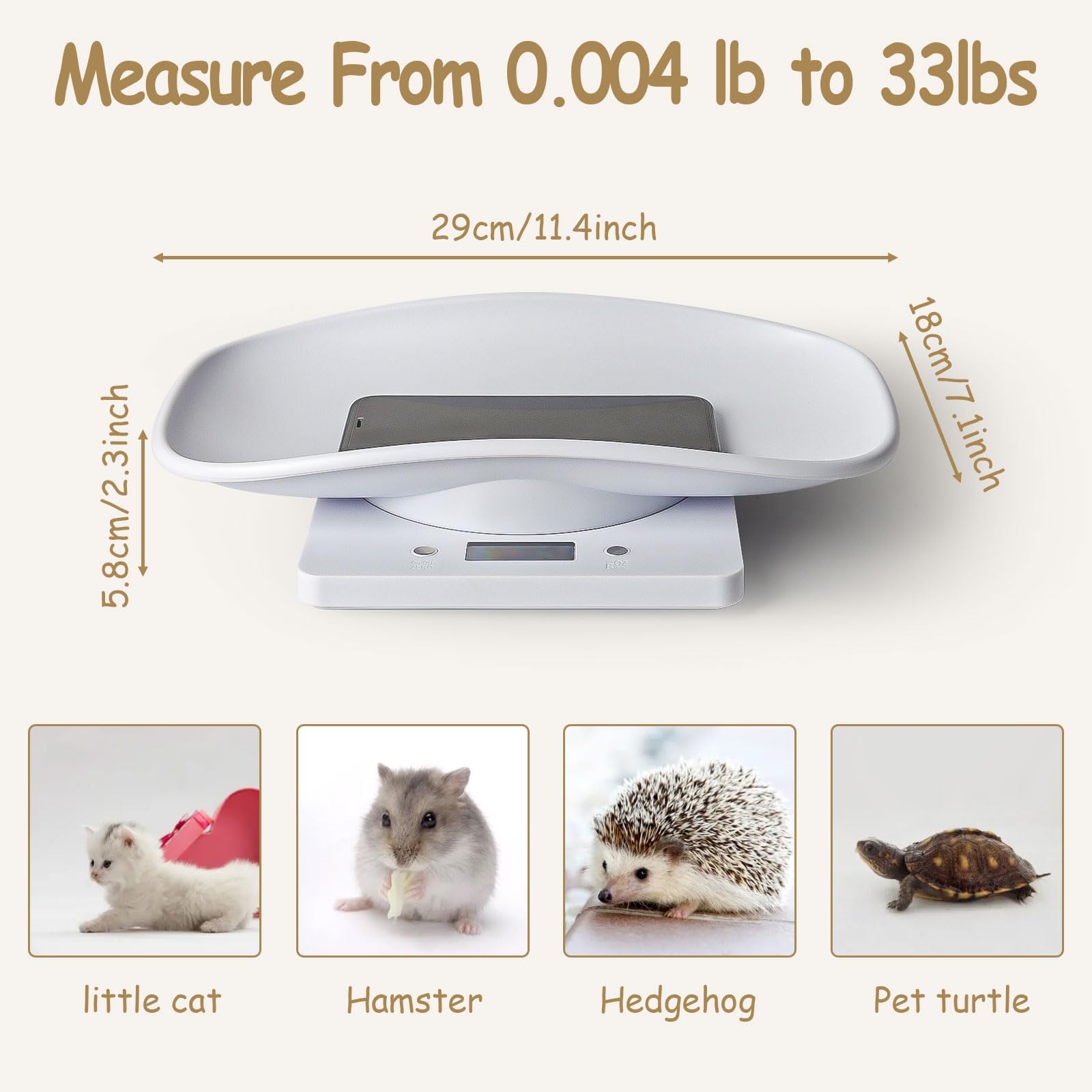 LYTDMSKY Portable puppy scale for travel and on-the-go pet care.