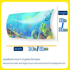 LYYAB backdrops hiding hoses for a tidier aquarium setup
