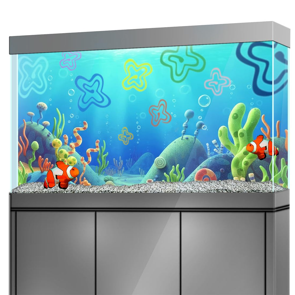 LYYAB underwater scene backdrop close-up showing vibrant colors